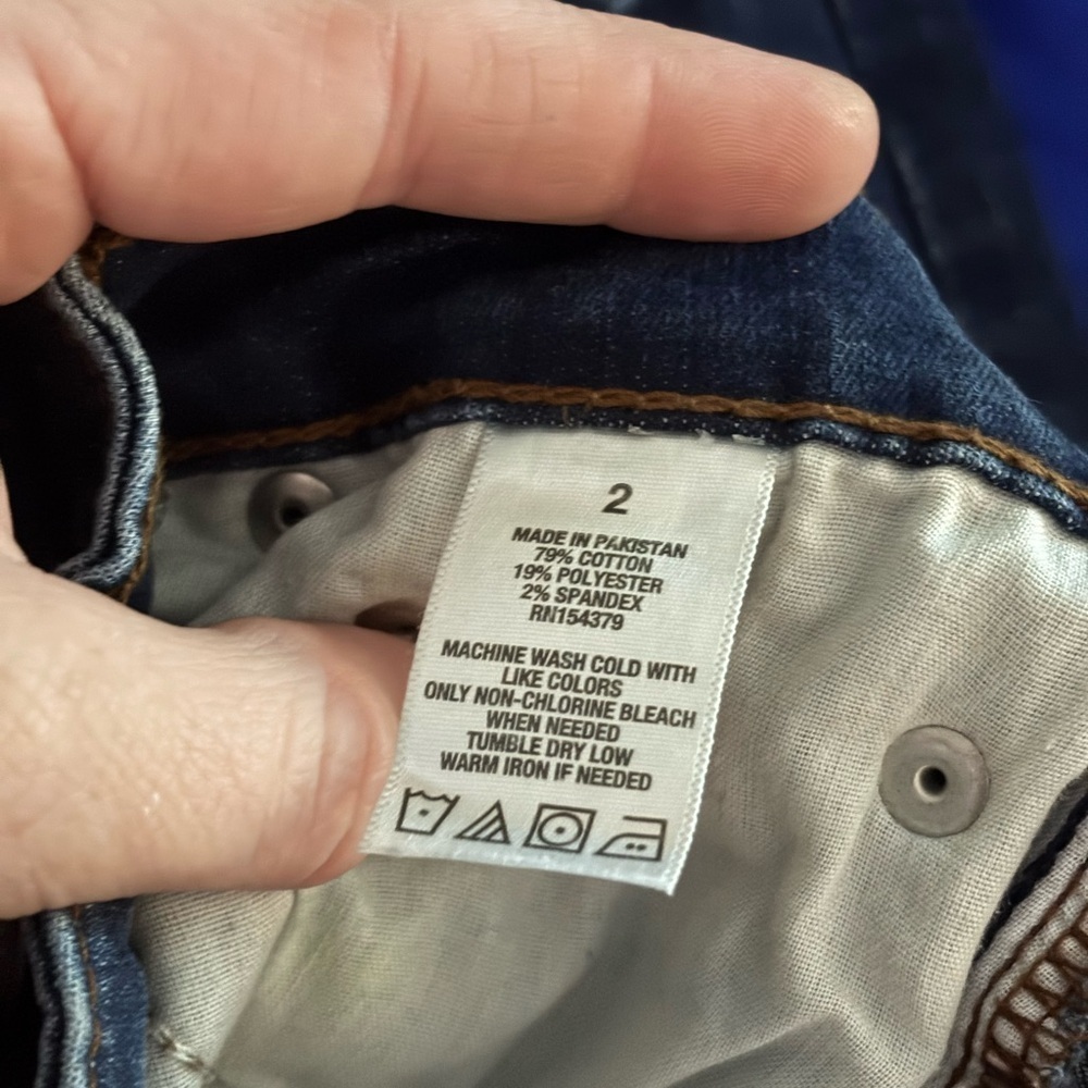 📦Aeropostale Navy Ripped Skinny Jeans - Picture 4 of 4